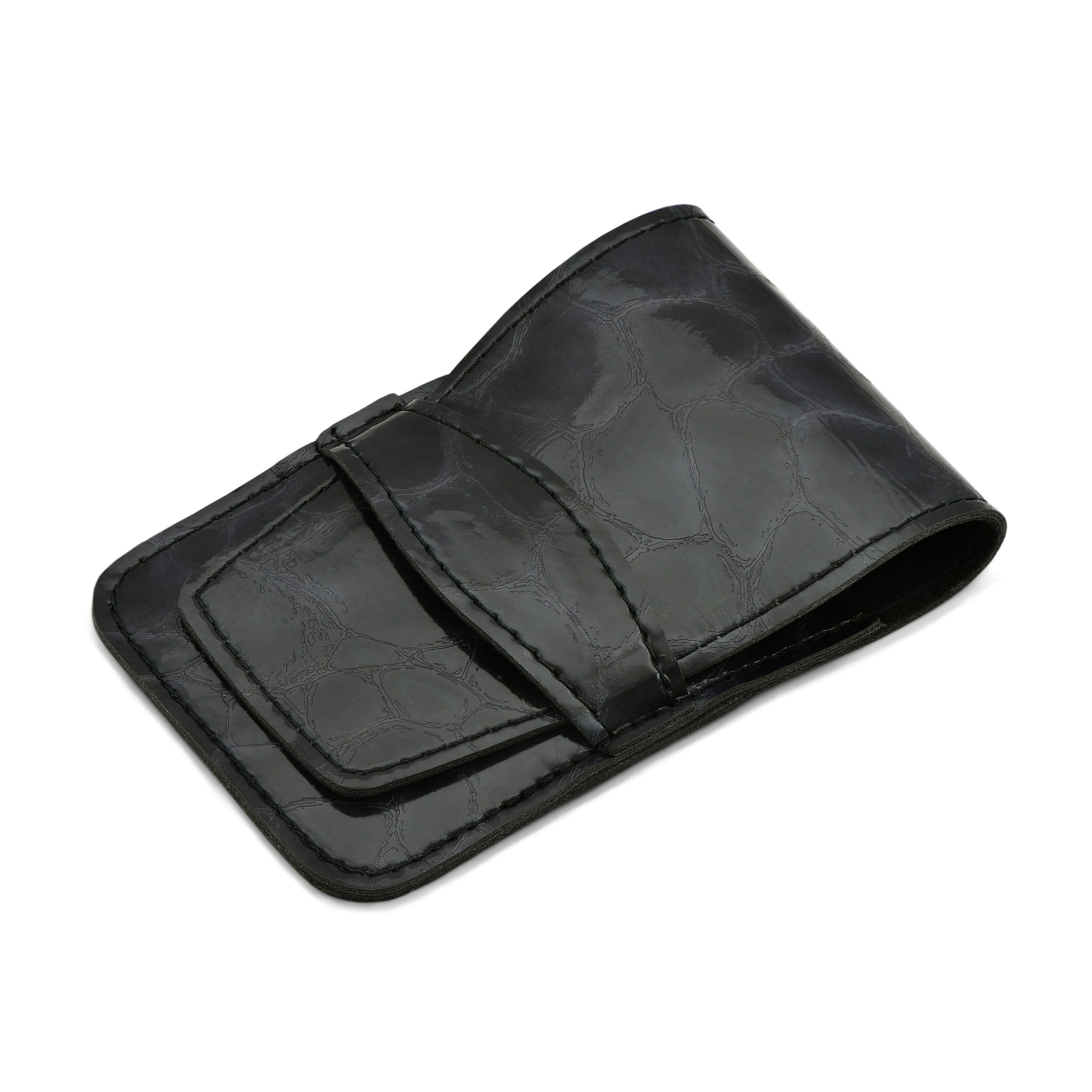 Mont Bleu 5-piece Manicure Set in Vegan Faux Leather Case, Black 'Anna'