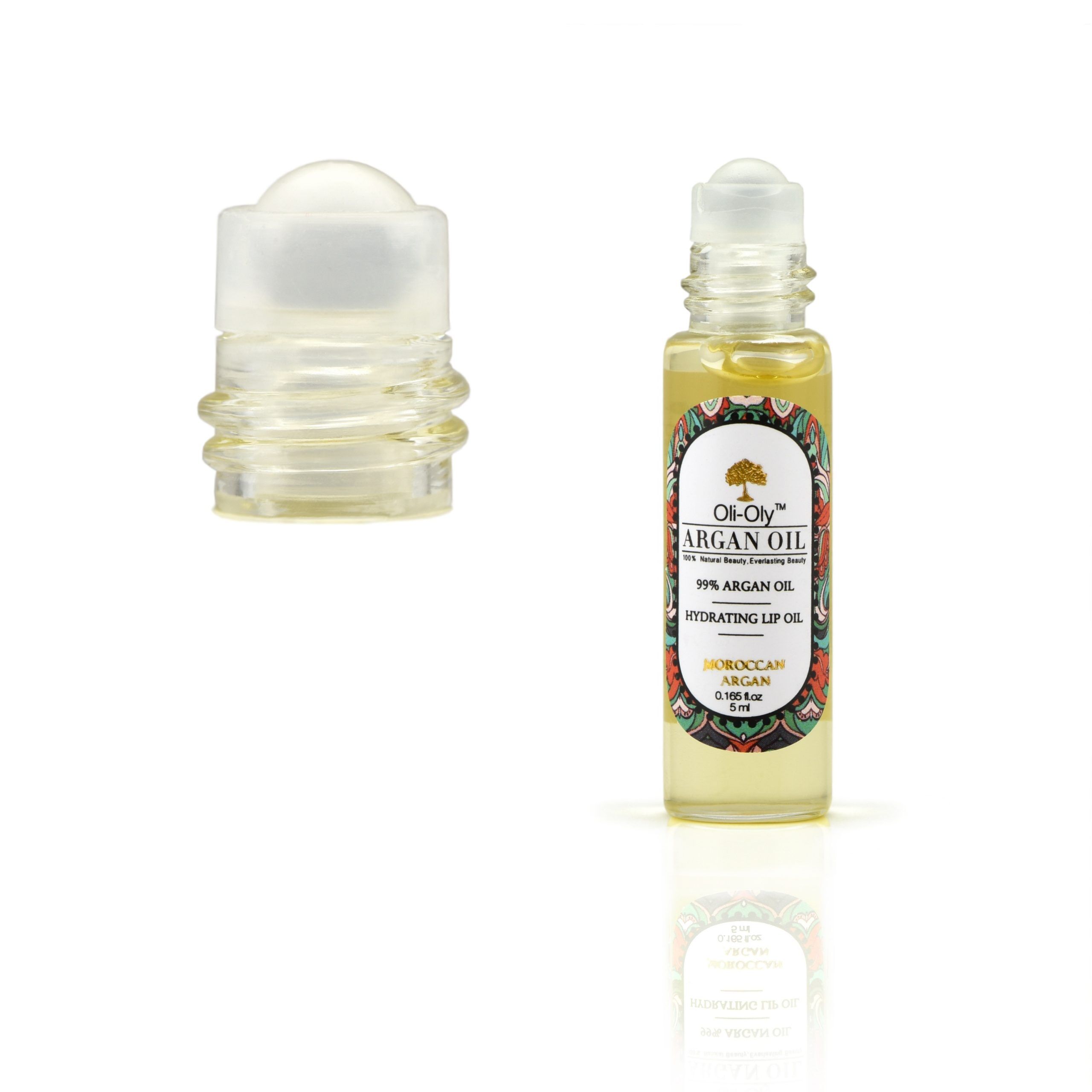 Oli-Oly Hydrating Lip Oil with 99% Argan Oil, 5 ml, Sweet Scent