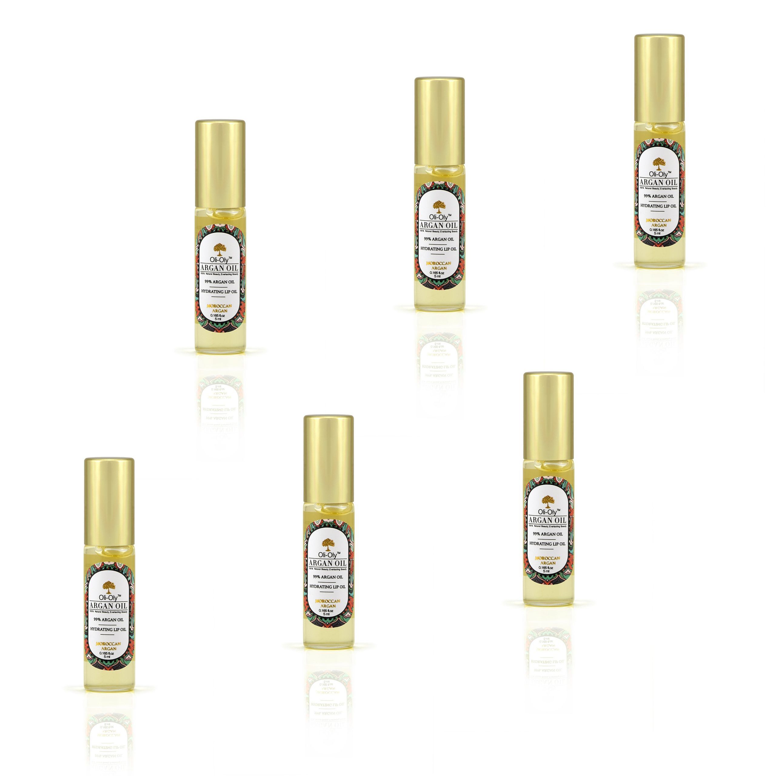 Oli-Oly Hydrating Lip Oil with 99% Argan Oil, 5 ml, Sweet Scent