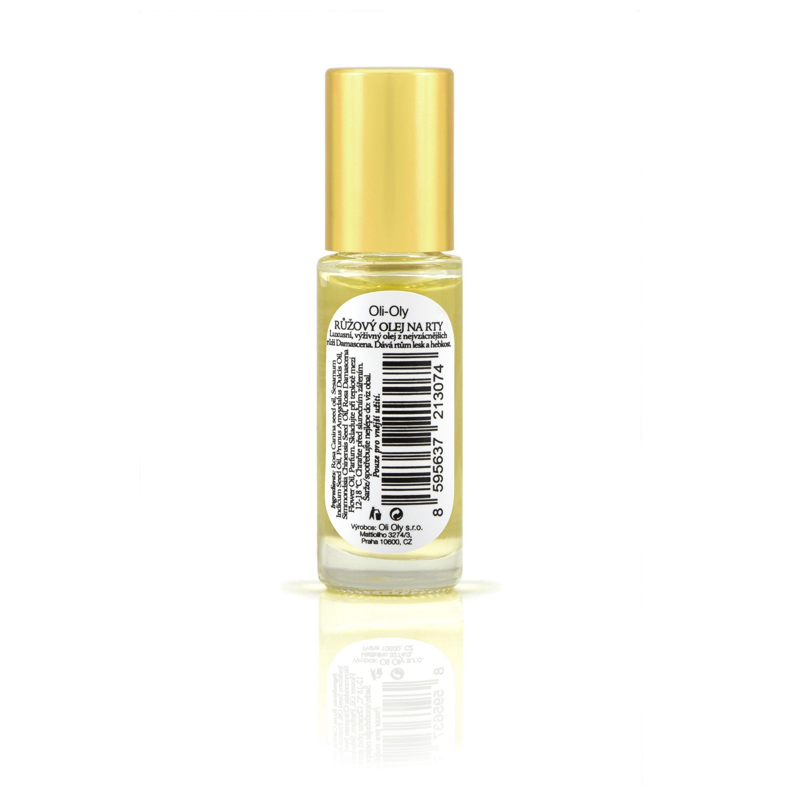 Oli-Oly Nawilżający olejek do ust z olejkiem różanym, 5 ml, słodki zapach Oli-Oly Nawilżający olejek do ust z olejkiem różanym, 5 ml, słodki zapach