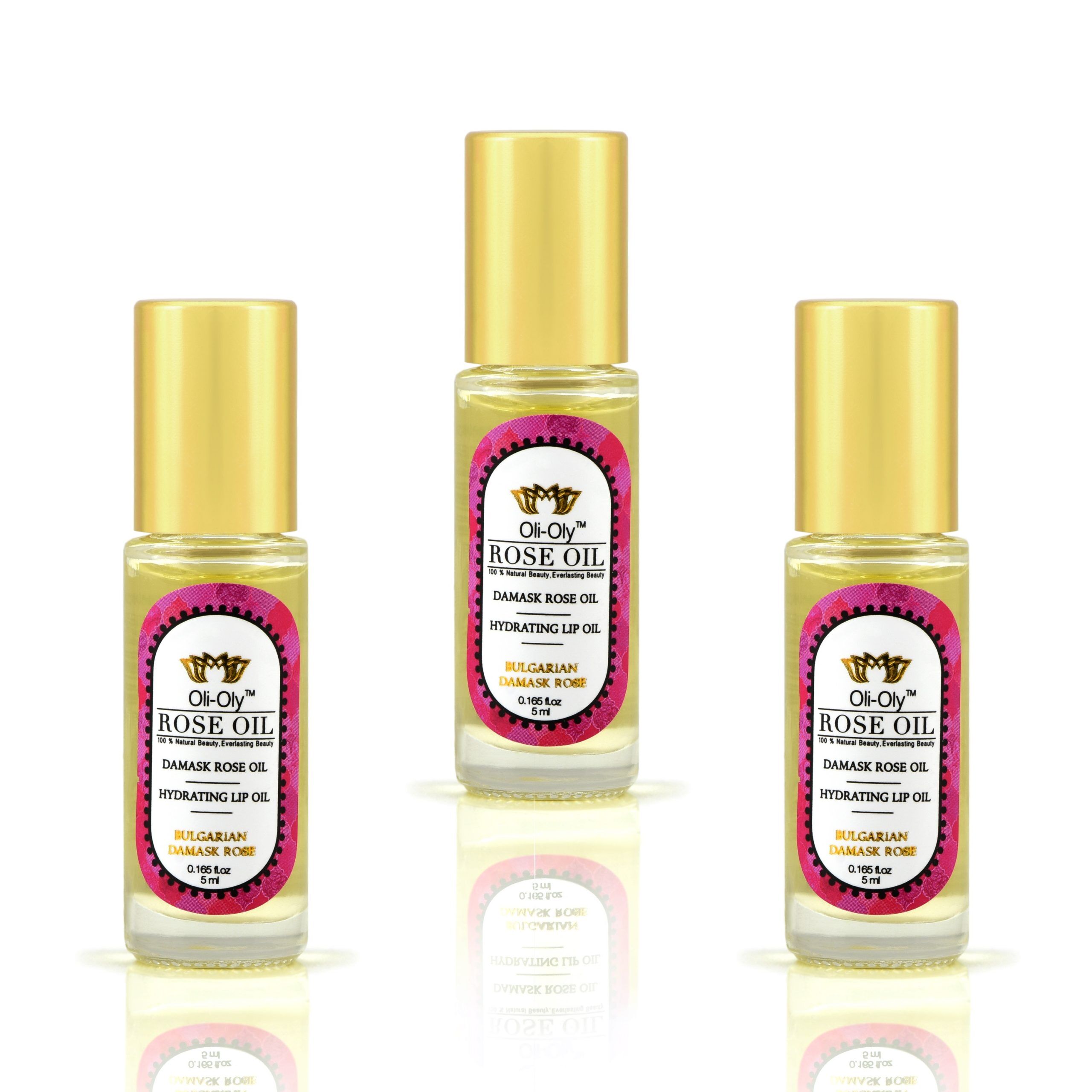 Oli-Oly Nawilżający olejek do ust z olejkiem różanym, 5 ml, słodki zapach Oli-Oly Nawilżający olejek do ust z olejkiem różanym, 5 ml, słodki zapach
