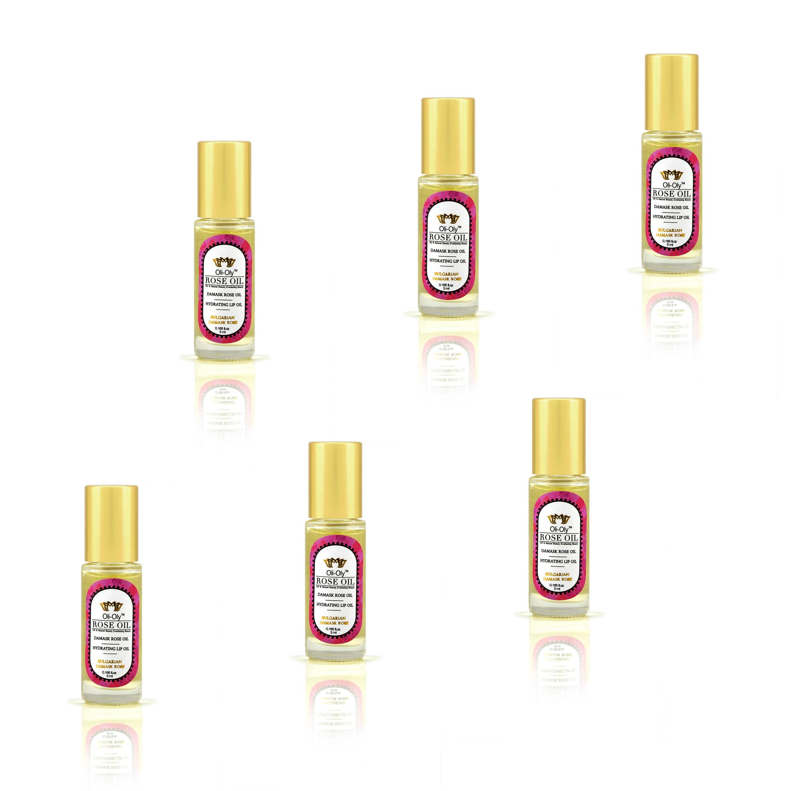 Oli-Oly Nawilżający olejek do ust z olejkiem różanym, 5 ml, słodki zapach Oli-Oly Nawilżający olejek do ust z olejkiem różanym, 5 ml, słodki zapach