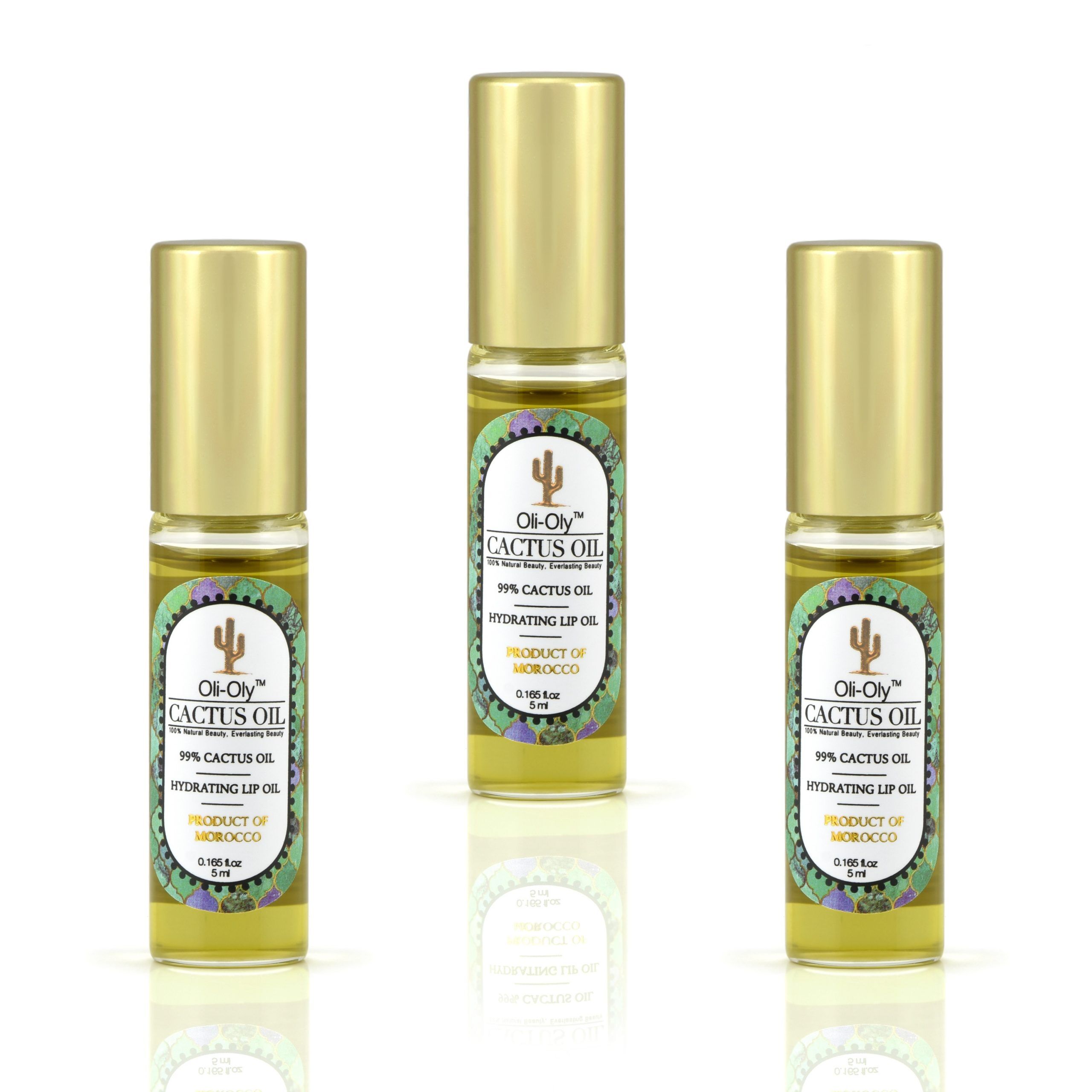 Oli-Oly Hydrating Lip Oil with 99% Cactus Oil, 5 ml