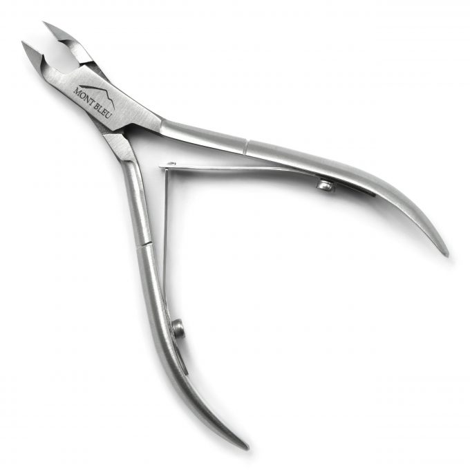 Mont Bleu Cuticle Nippers, Spring Mechanism, made of Stainless Steel