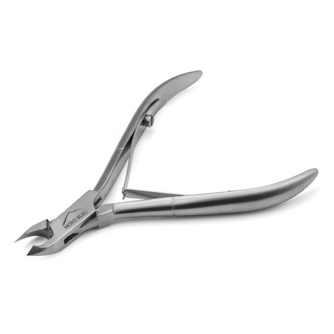 Mont Bleu Cuticle Nippers, Spring Mechanism, made of Stainless Steel