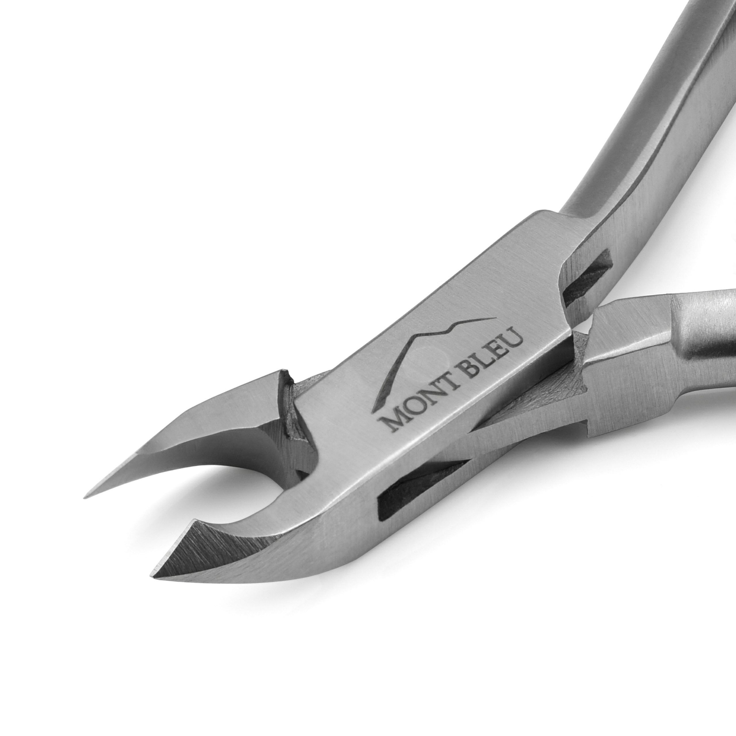 Mont Bleu Cuticle Nippers, Spring Mechanism, made of Stainless Steel