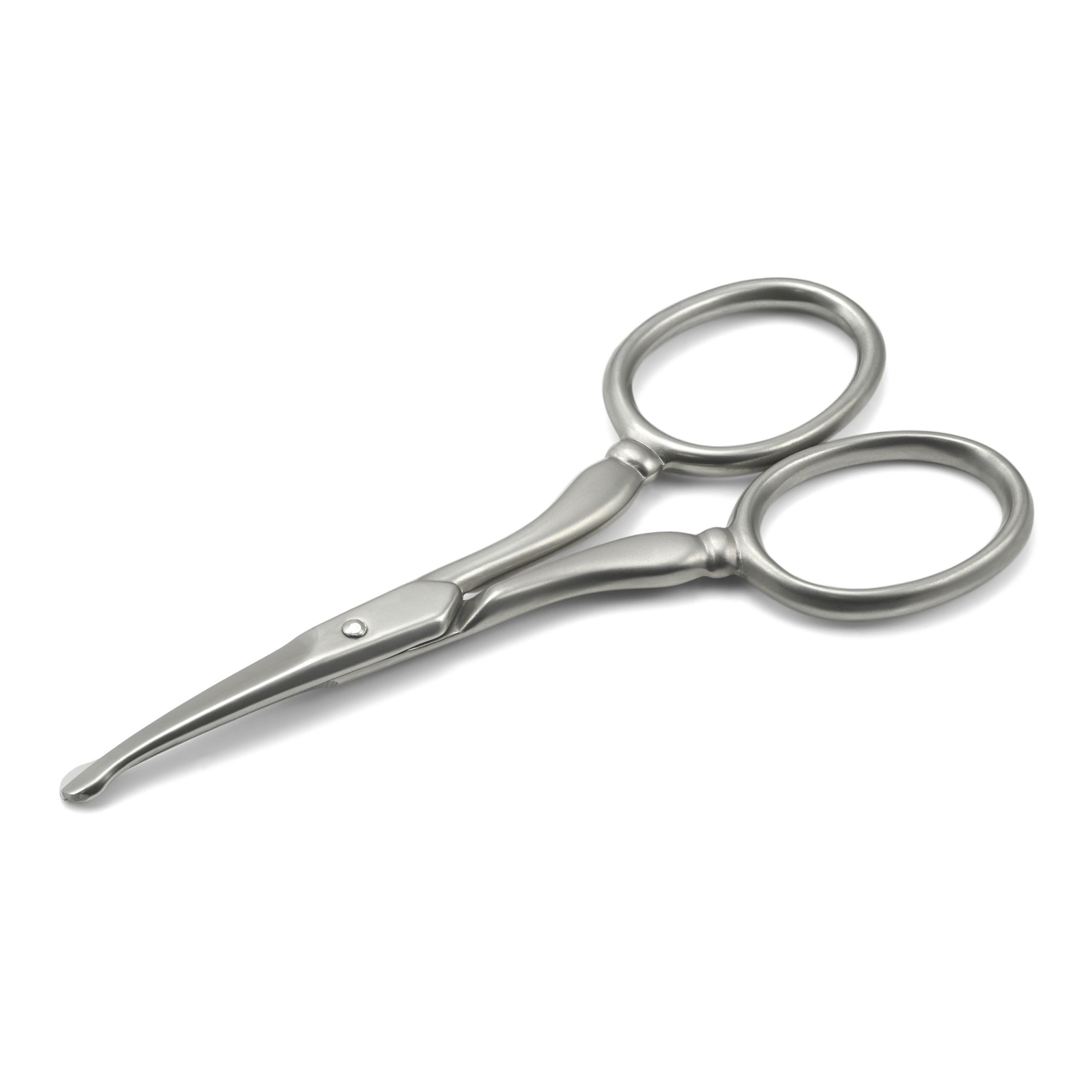 Mont Bleu Ear & Nose Hair Curved Scissors, Carbon Steel, made in Italy