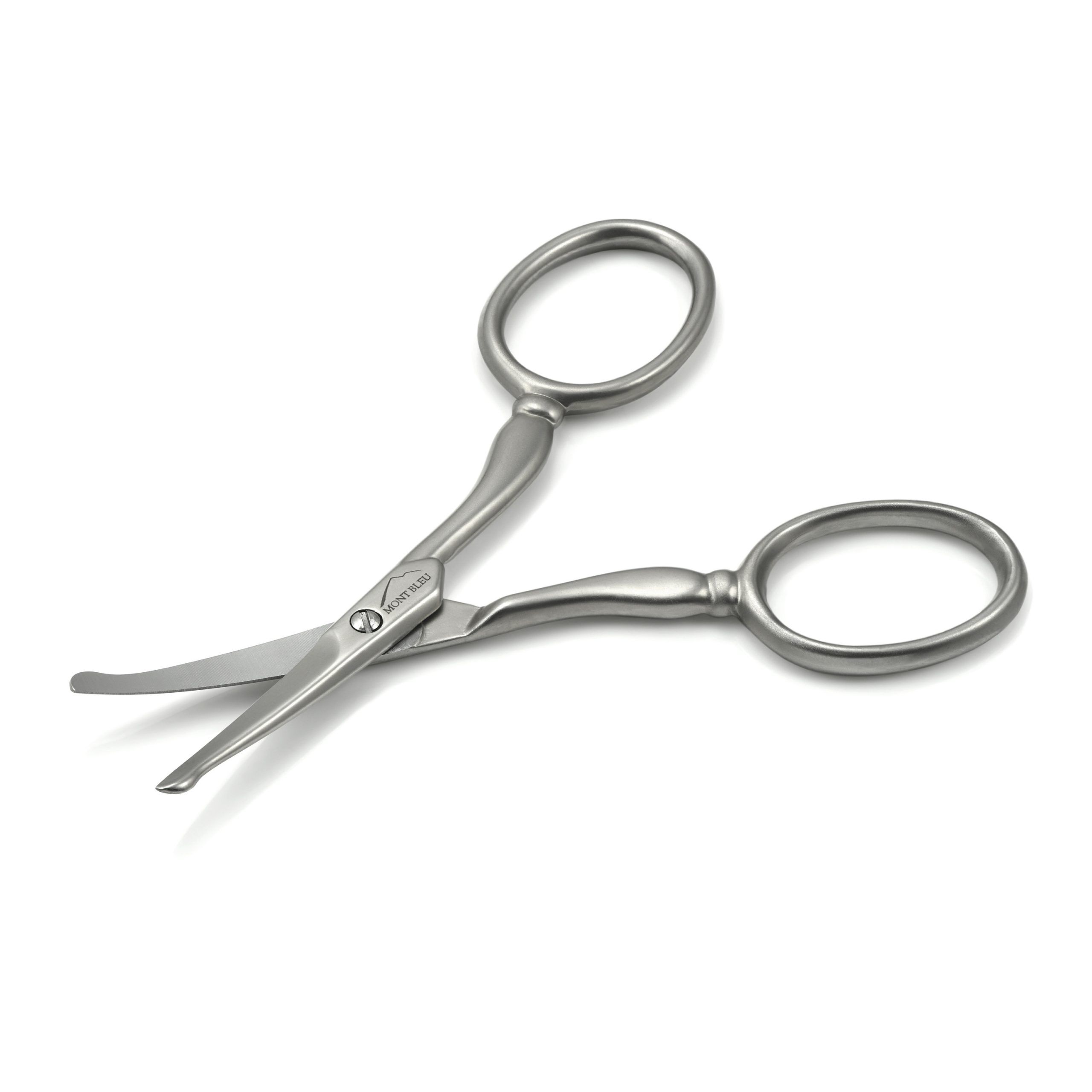 Mont Bleu Ear & Nose Hair Curved Scissors, Carbon Steel, made in Italy