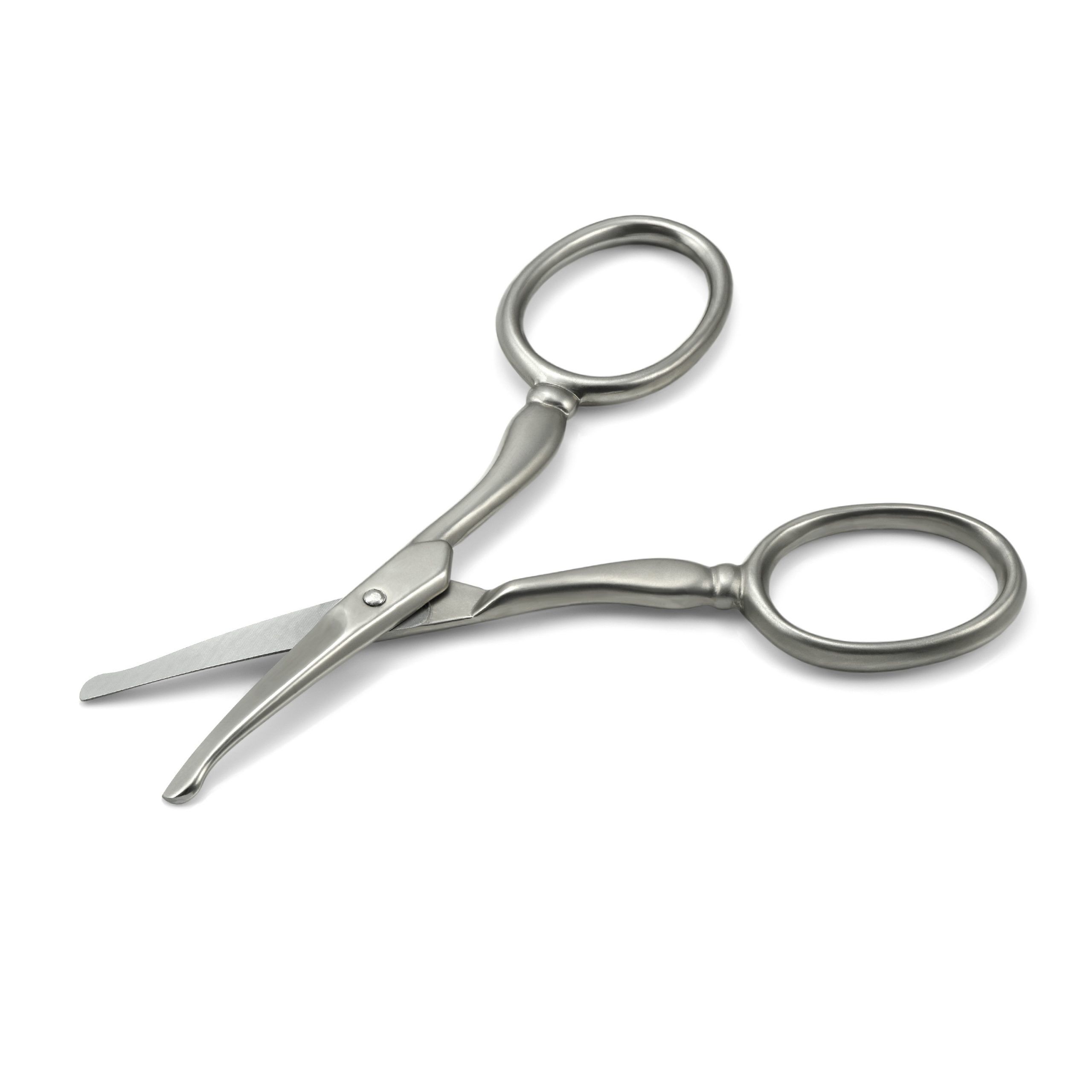 Mont Bleu Ear & Nose Hair Curved Scissors, Carbon Steel, made in Italy