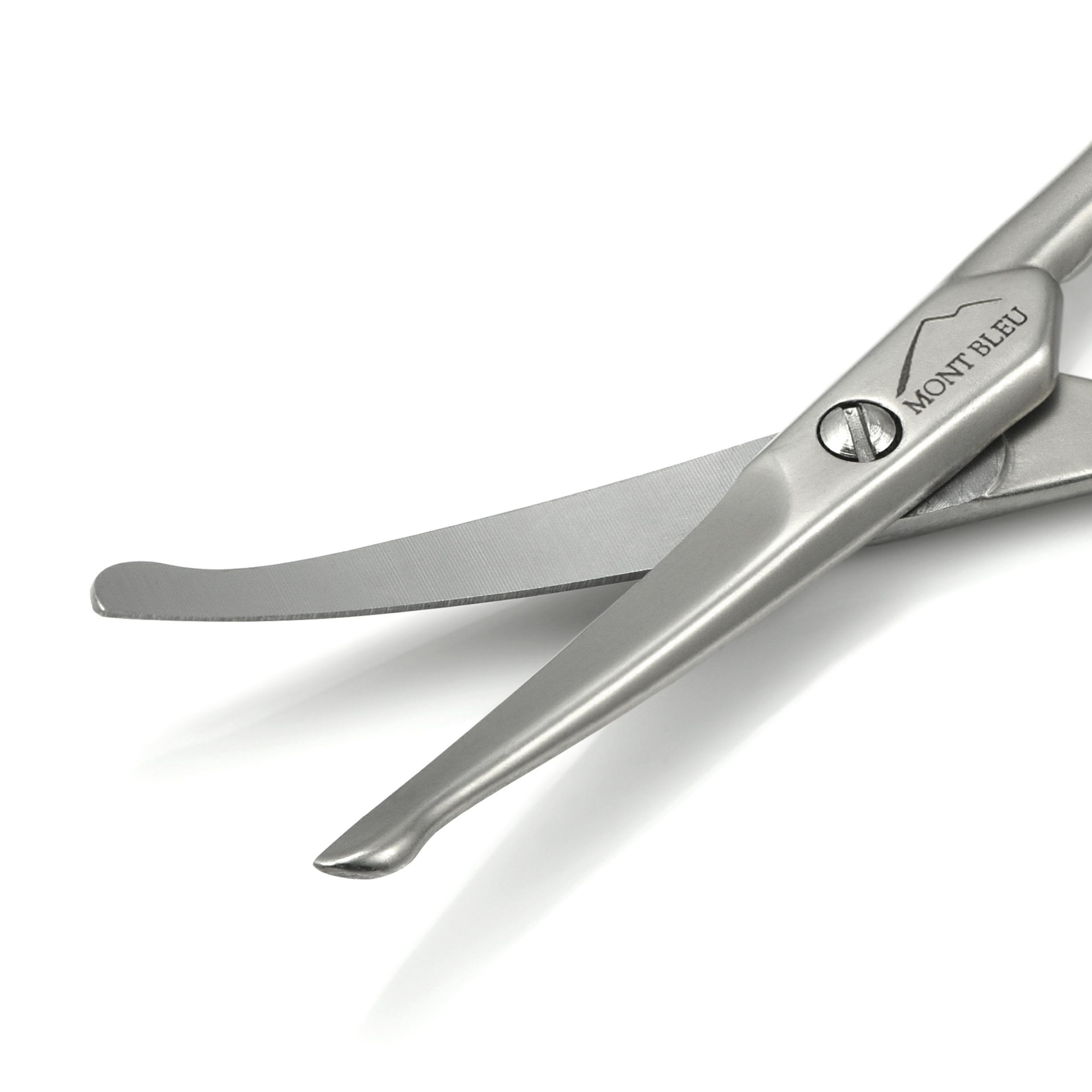 Mont Bleu Ear & Nose Hair Curved Scissors, Carbon Steel, made in Italy