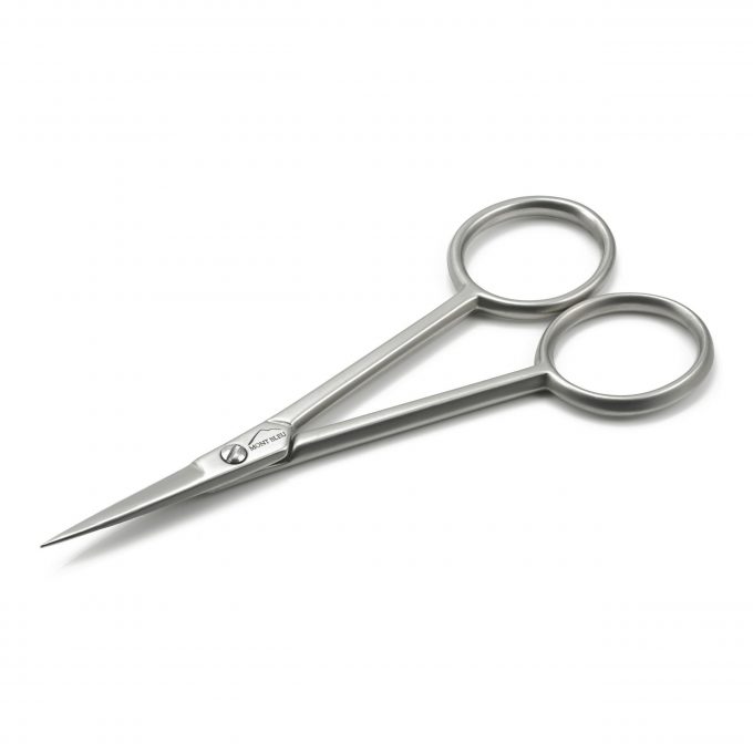 Mont Bleu Mustache Silhouette Scissors, Carbon Steel, made in Italy