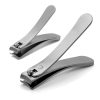 Mont Bleu Set of 2 Bent Nail Clippers, Stainless Steel