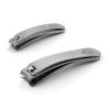 Mont Bleu Set of 2 Bent Nail Clippers, Stainless Steel