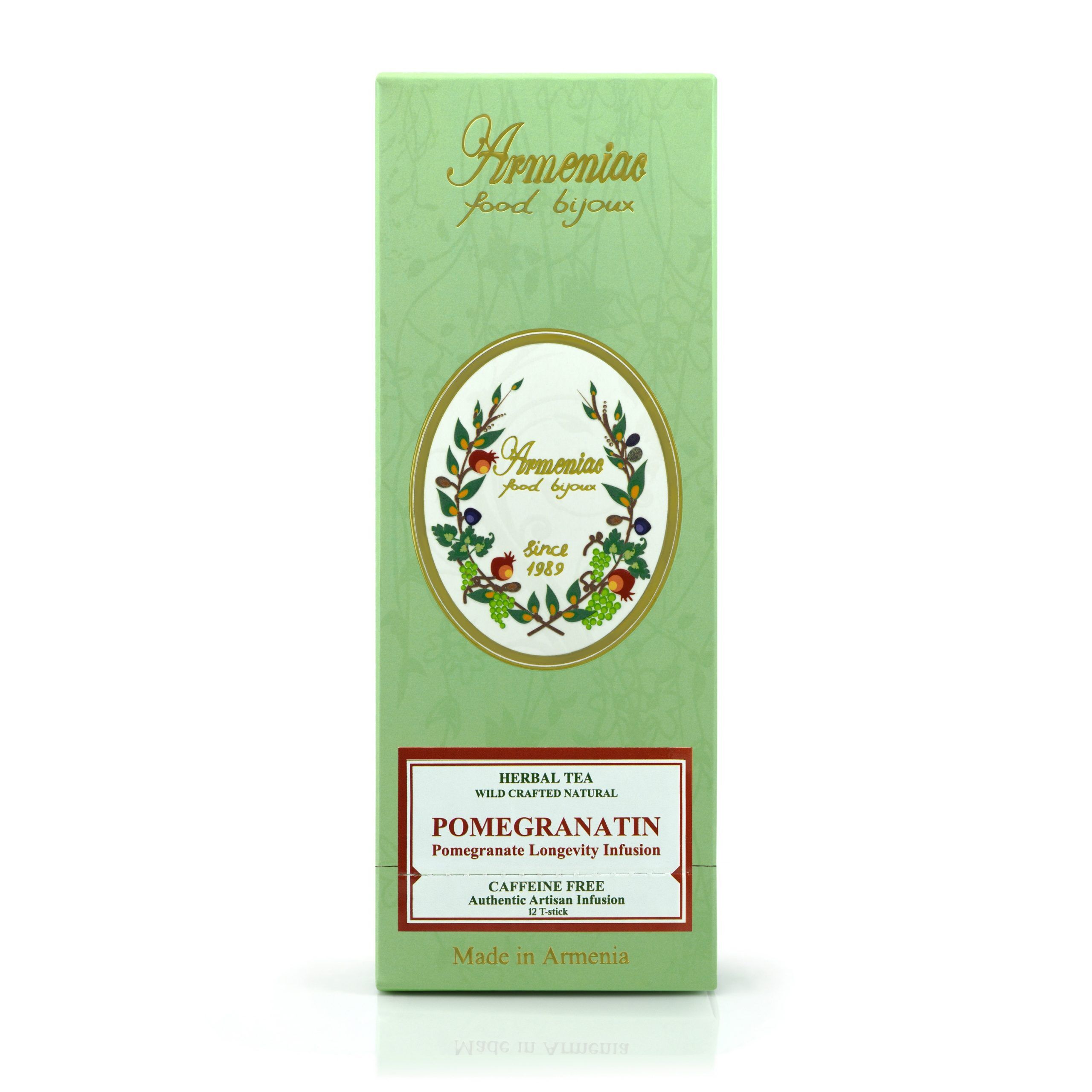 Armeniac Pomegranatin – 100% Natural Wild Crafted Loose Leaf Herbal Tea in a T-Stick