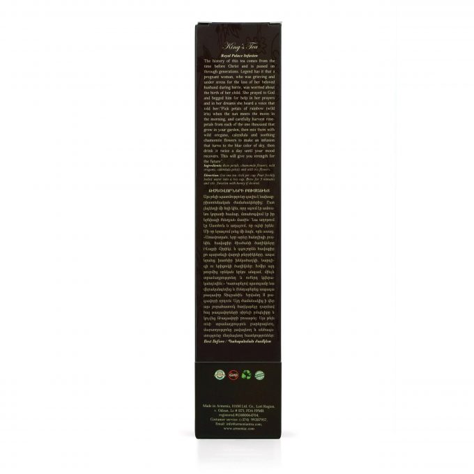 Armeniac King’s Tea – 100% Natural Wild Crafted Loose Leaf Herbal Tea in a T-Stick