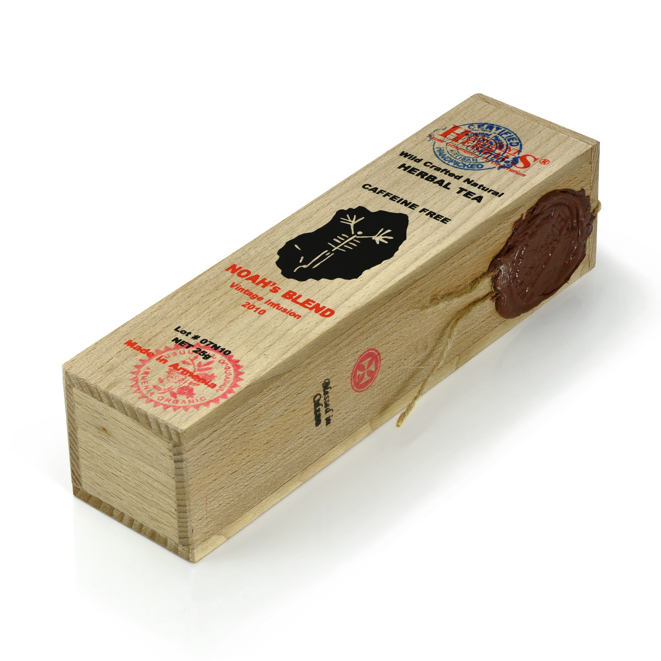 Ancient Herbals Noah’s Blend – 100% Natural Wild Crafted Loose Leaf Herbal Tea in a Wooden Box, 25 g