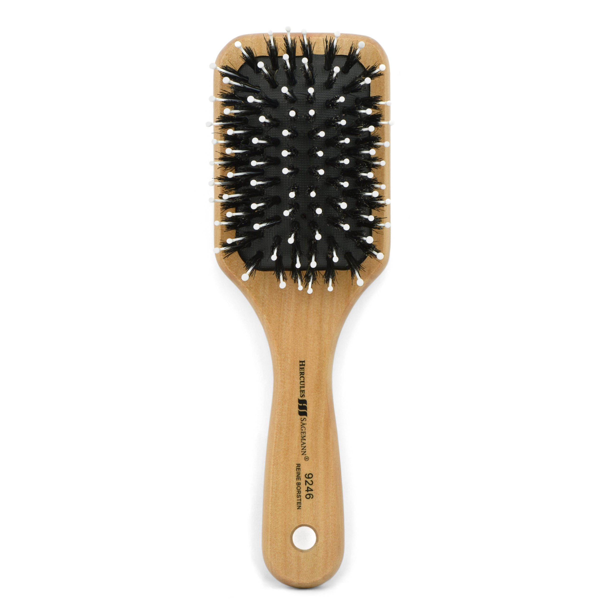 9246a Hercules Sägemann Scalp Detangling Paddle Brosse à cheveux 9246 Bois