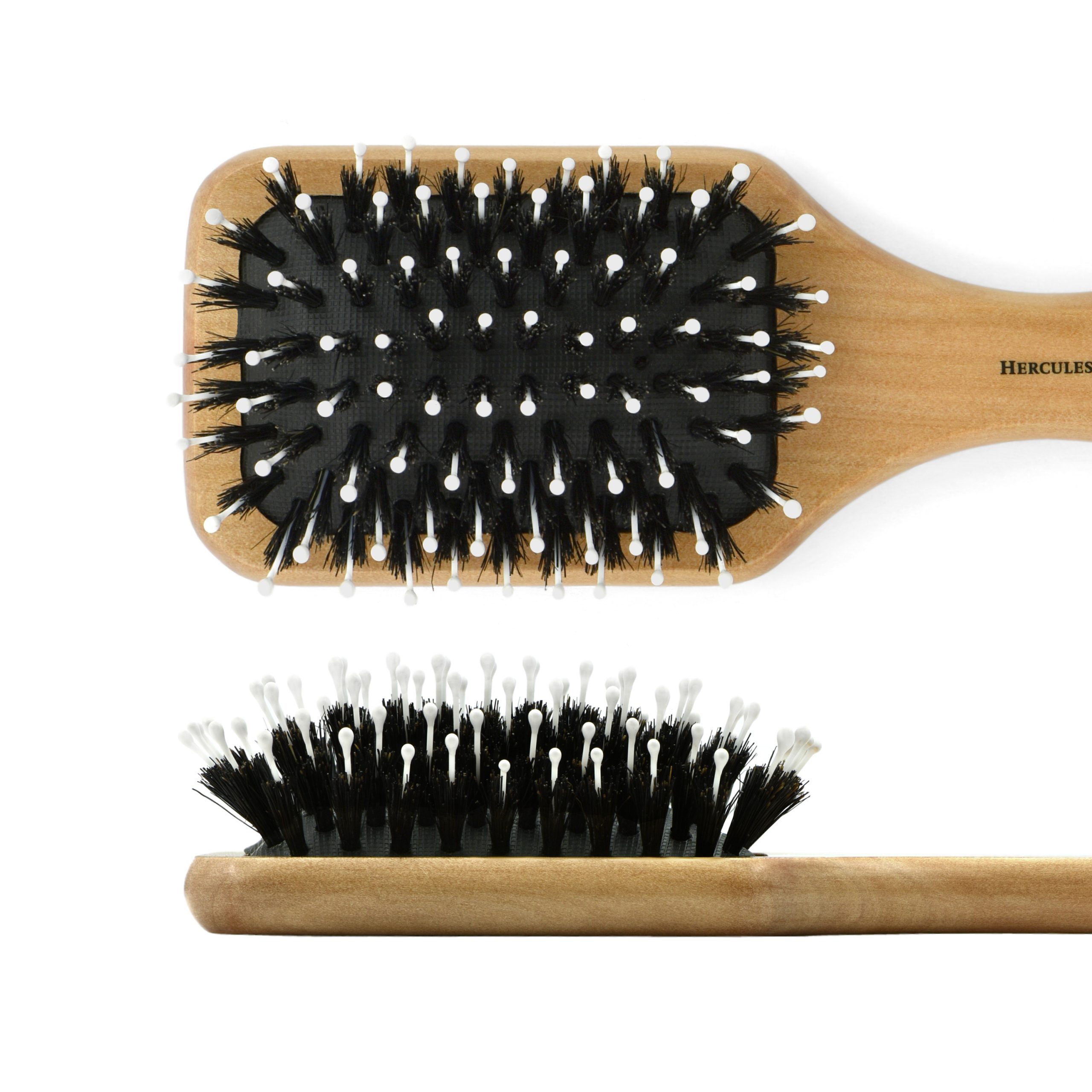 9246d Hercules Sägemann Scalp Detangling Paddle Brosse à cheveux 9246 Bois