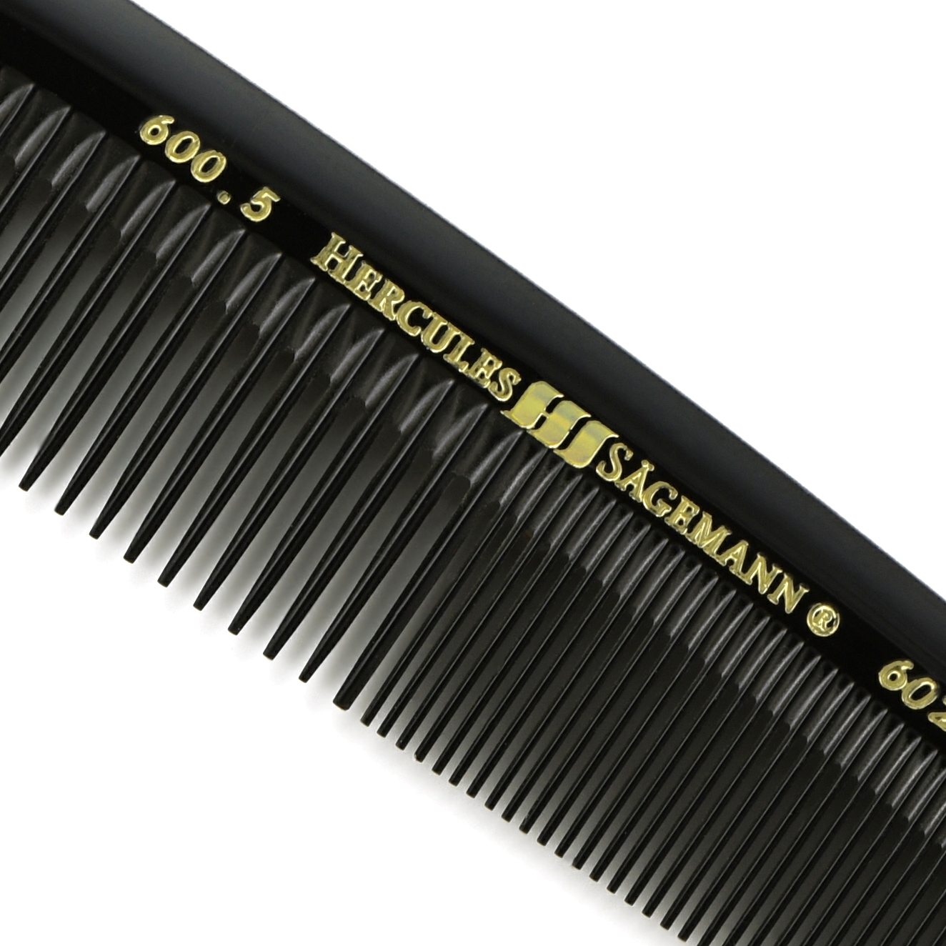 Hercules Sägemann Travel Comb 600-602 5" in Leather Case Gents' Small Comb 5"