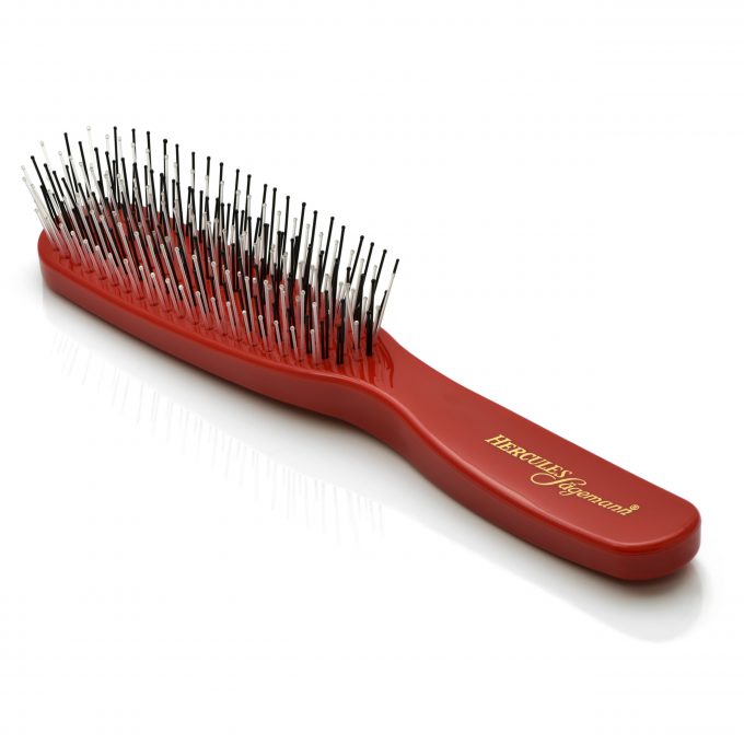 Hercules Sägemann cepillo para desenredar el cuero cabelludo 8207 rojo regalos de cumpleaños para mujer niña