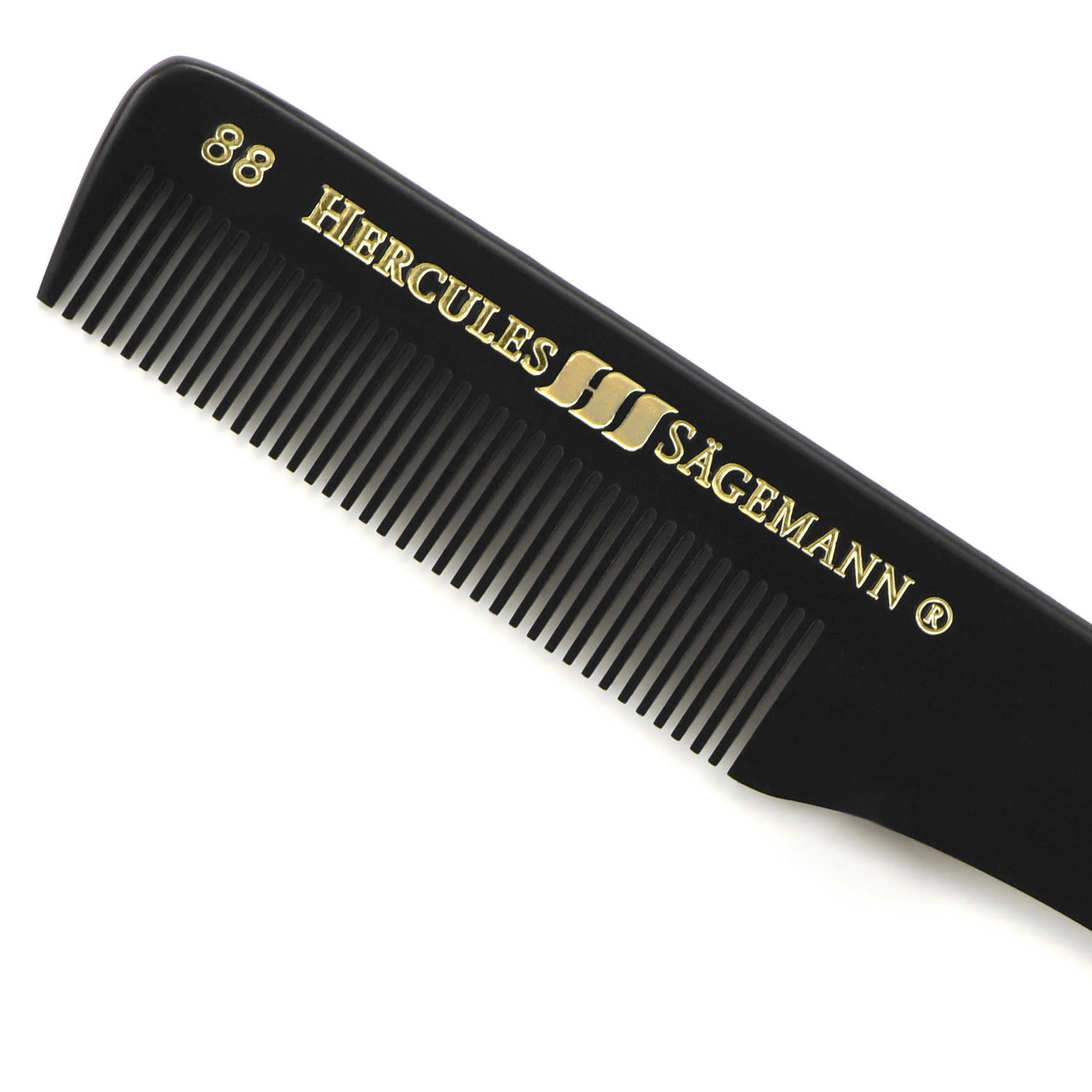 Hercules Sägemann Beard, Moustache and Eyebrow Grooming Comb 88 4“ Ebonite