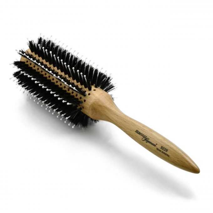 Hercules Sägemann Round Boar Bristle Hair Brush 9228, 30/65 mm