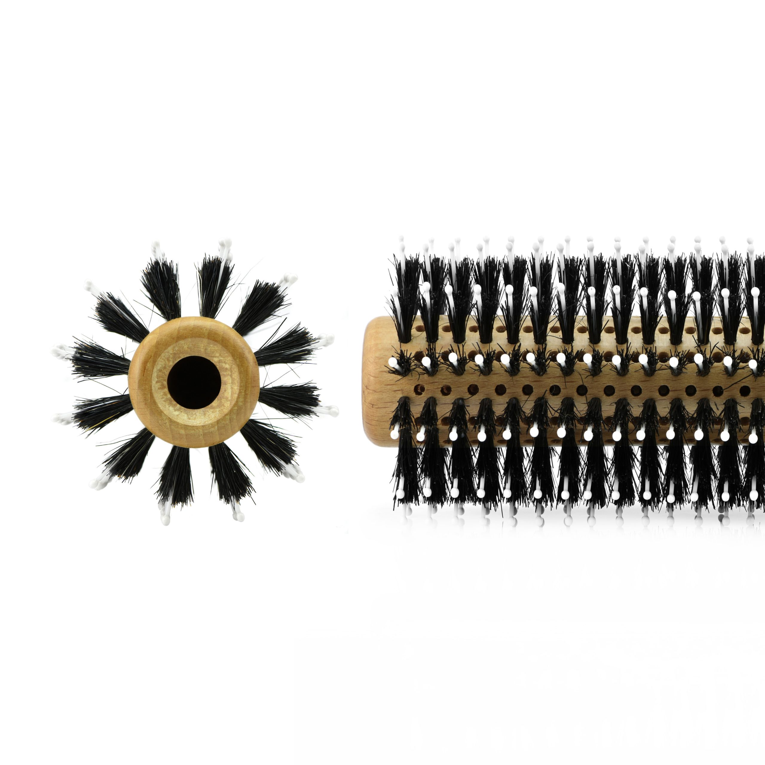 Hercules Sägemann Cepillo de pelo redondo con cerdas de jabalí 9228, 30/65 mm