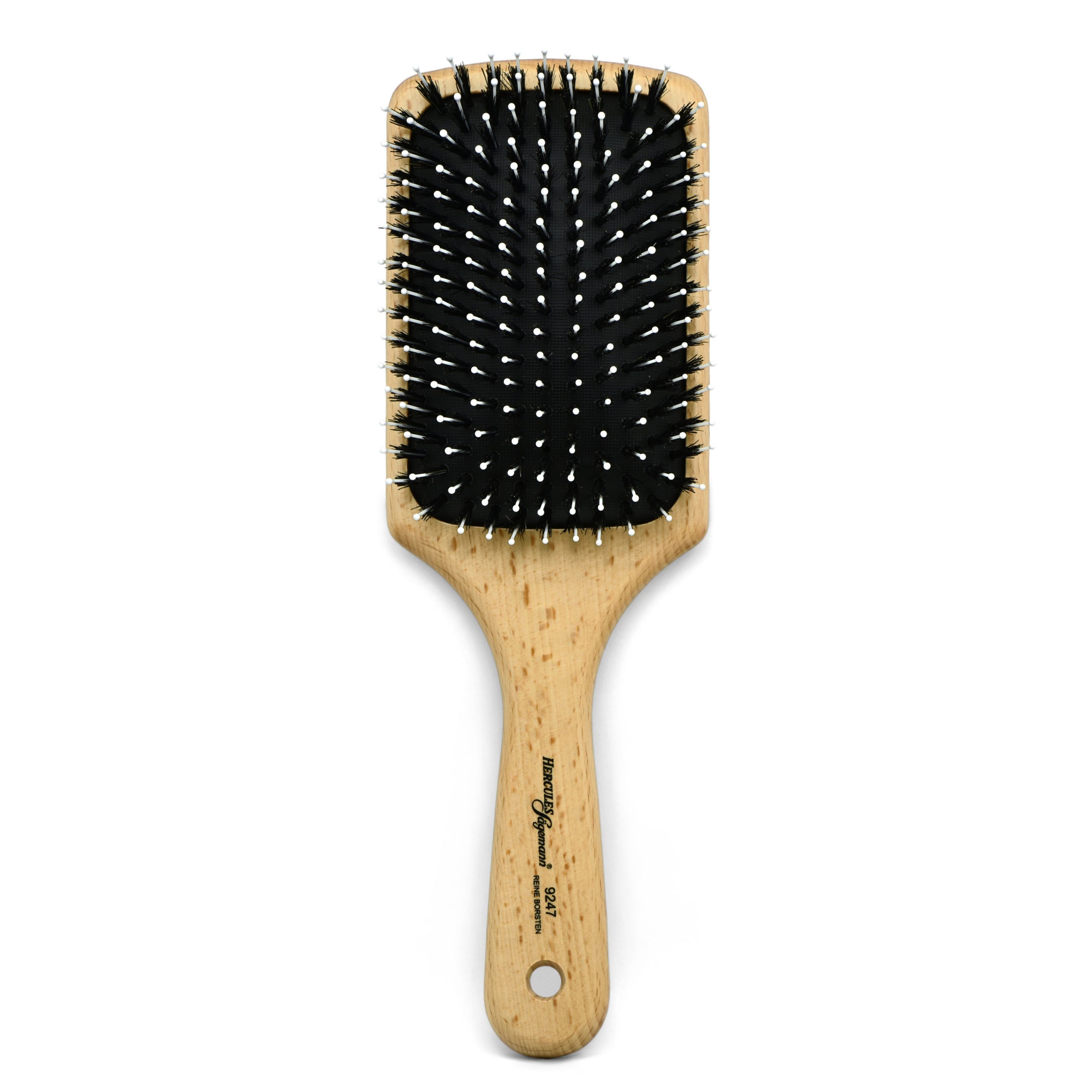 Hercules Sägemann 9247 Paddle Brush 11-reihig Wood Wild Boar Bristles