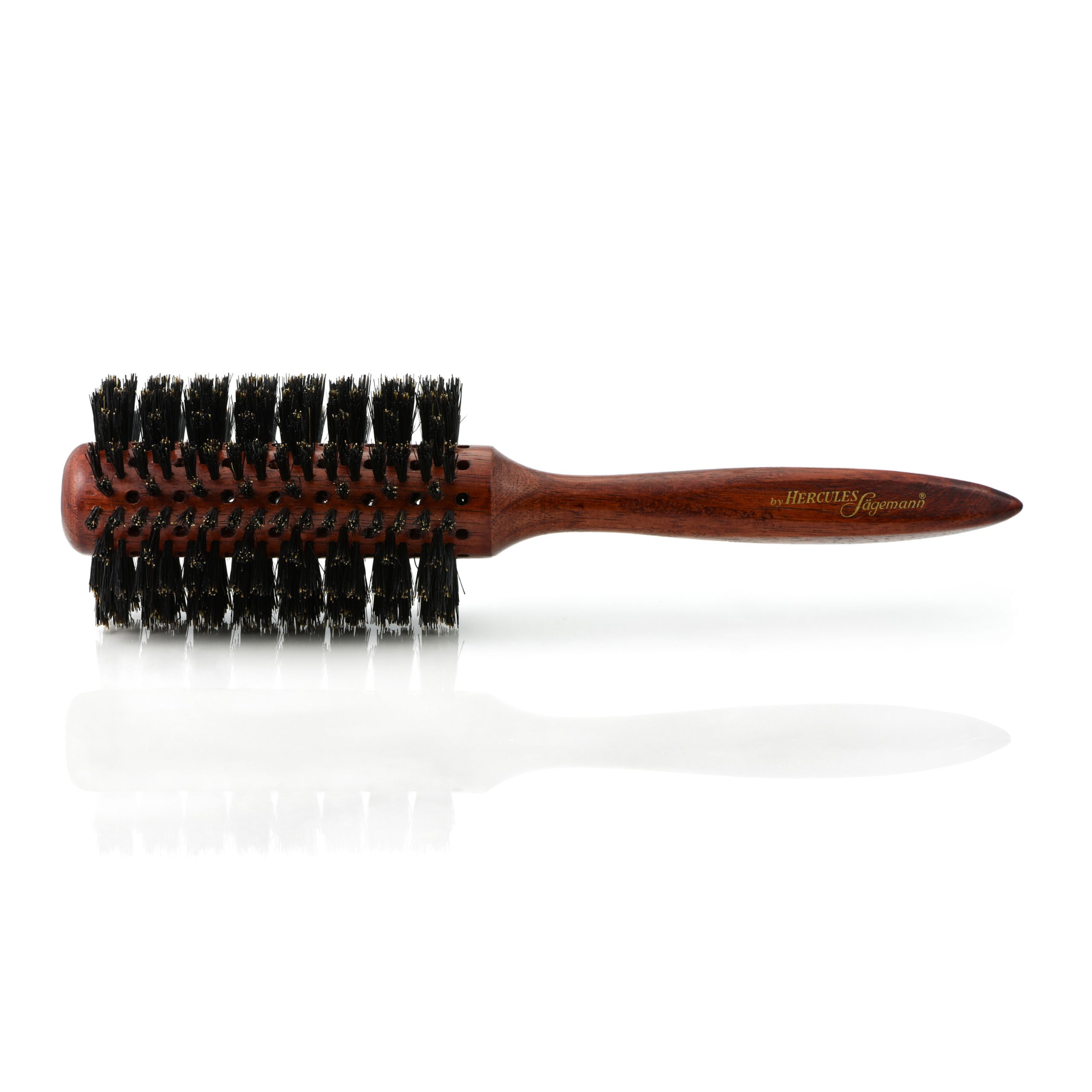 9628a Hercules Sägemann Round Brush 9628, Mahogany 20-rows, Large Size
