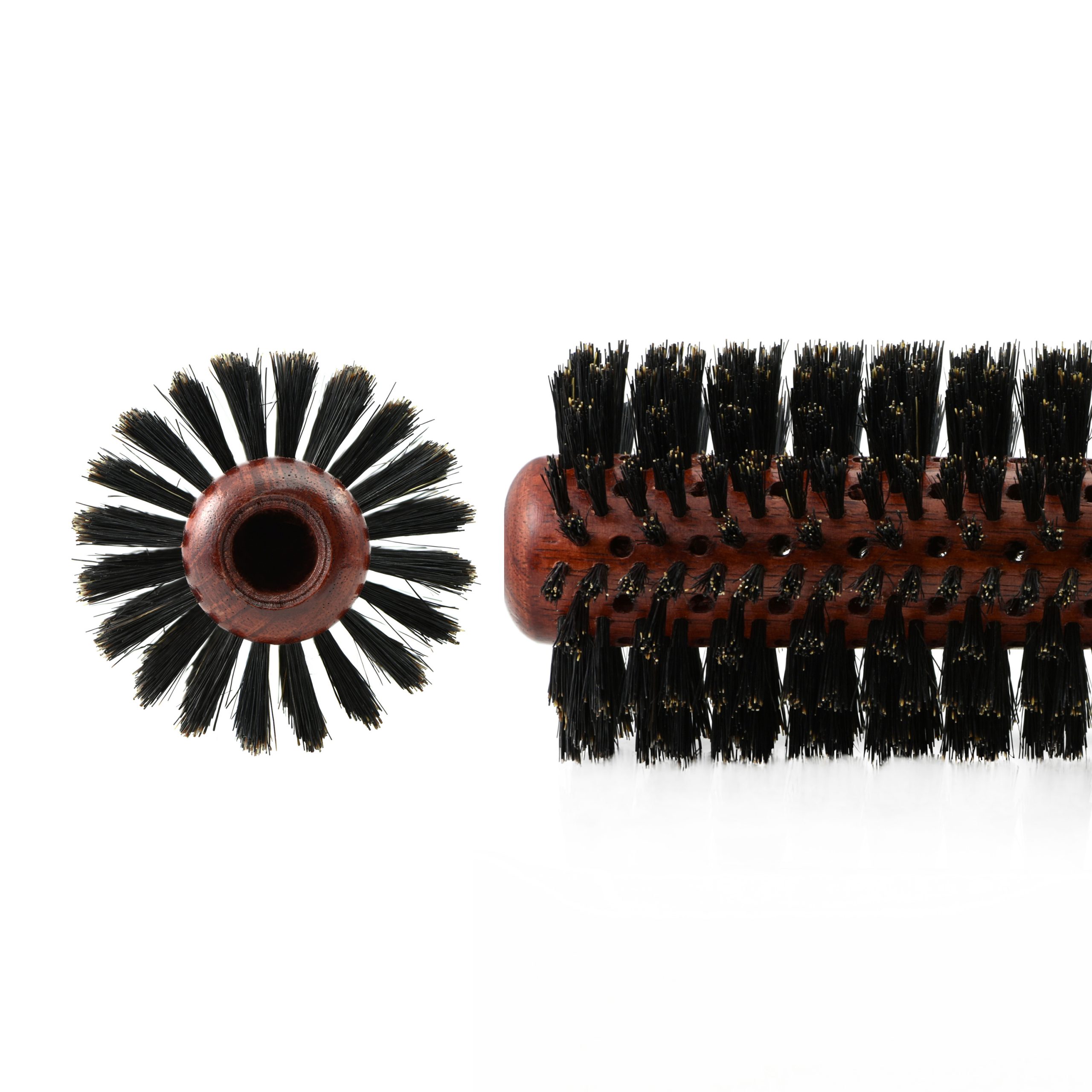 9628c Hercules Sägemann Round Brush 9628, Mahogany 20-rows, Large Size